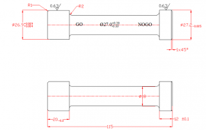 Hình 3.10. Bản vẽ dưỡng kiểm lỗ Ø27