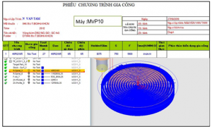 Hình 3.20. Gia công thô mặt đáy