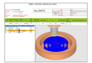 Hình 3.21. Gia công thô mặt trên 